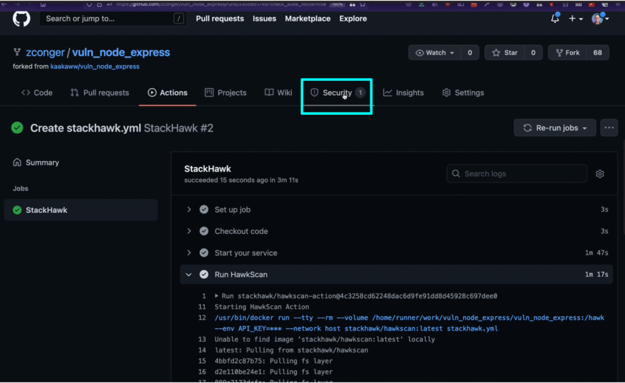 API and Application Security Testing in GitHub Code Scanning