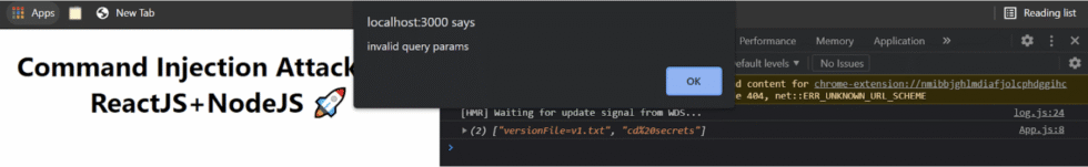 Preventing Command Injection in React Applications