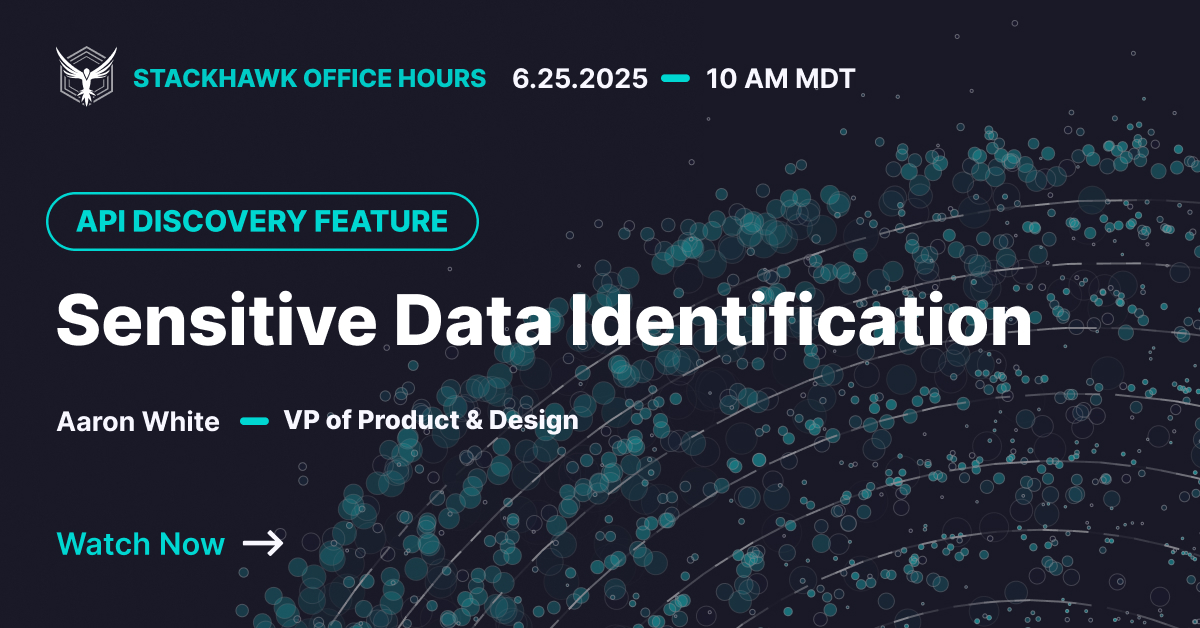 API Discovery Feature: Sensitive Data Identification
