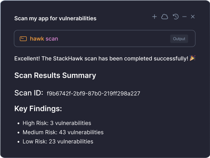 StackHawk Vibe in Cursor