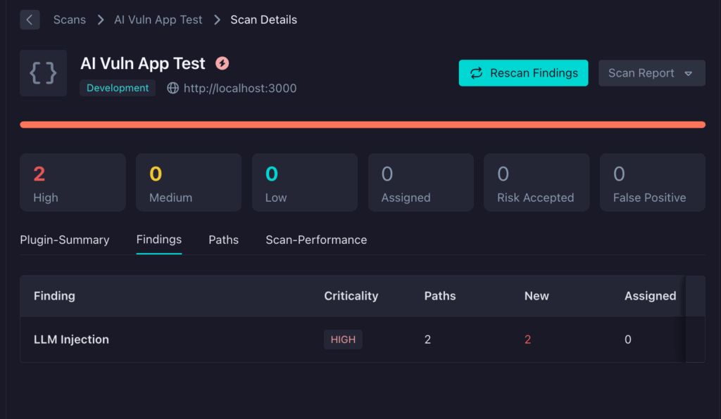 AI Vuln App Test Dashboard