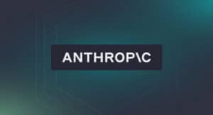 Anthropic logo displayed on a dark background featuring a subtle hexagonal pattern, associated with the Claude Code security plugin.